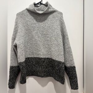 Grey colorblock sweater